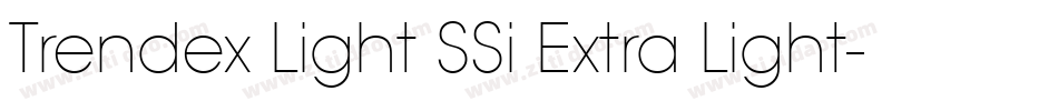 Trendex Light SSi Extra Light字体转换